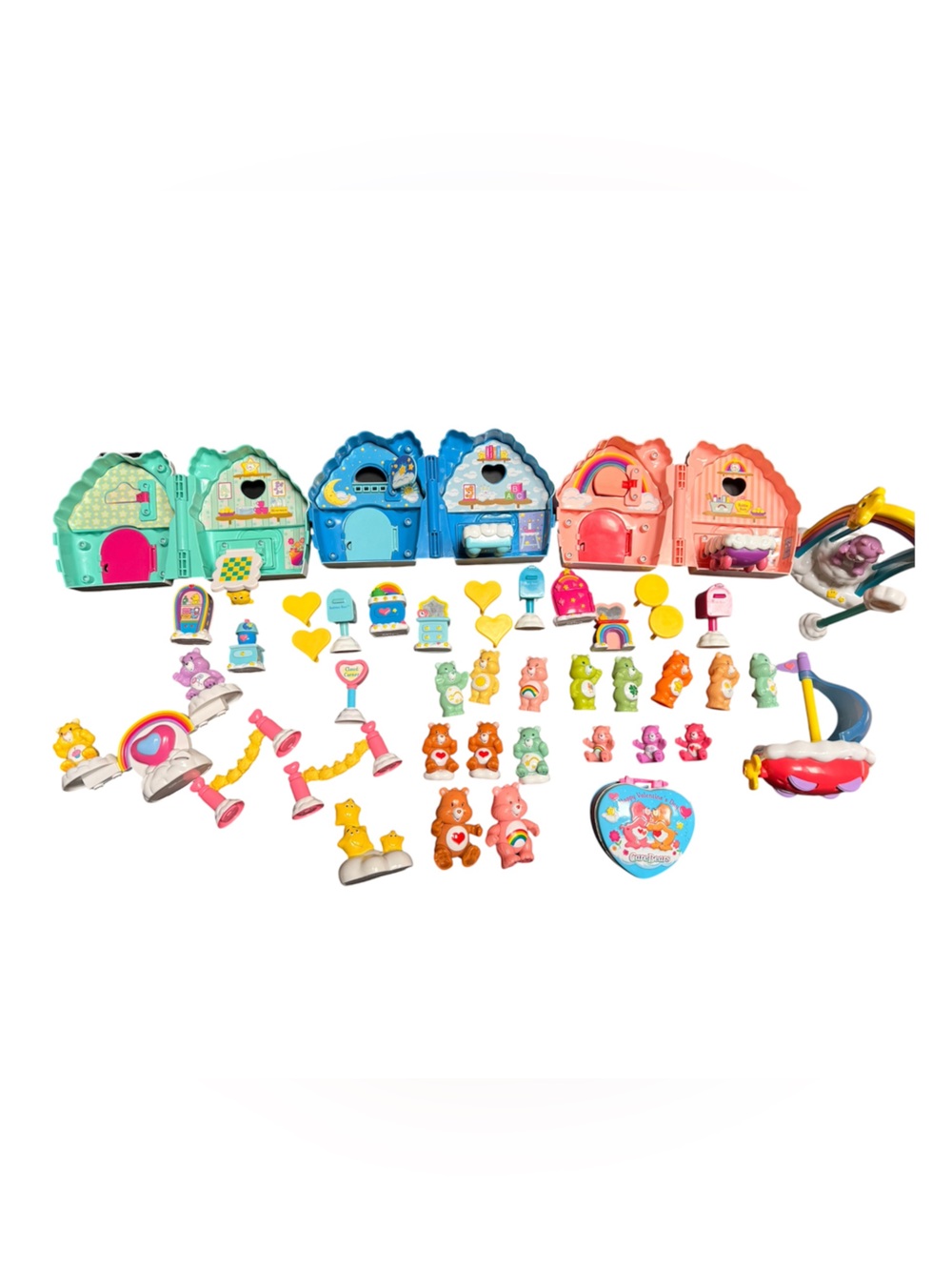 Care Bears Mini Dreamhouse Trio Playset - Pink, Blue, Teal